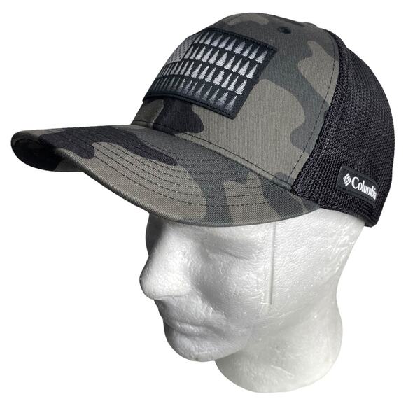 Columbia Other - Columbia Trucker Hat Black Gray Flexfit Patriotic 4th of July Outdoor America